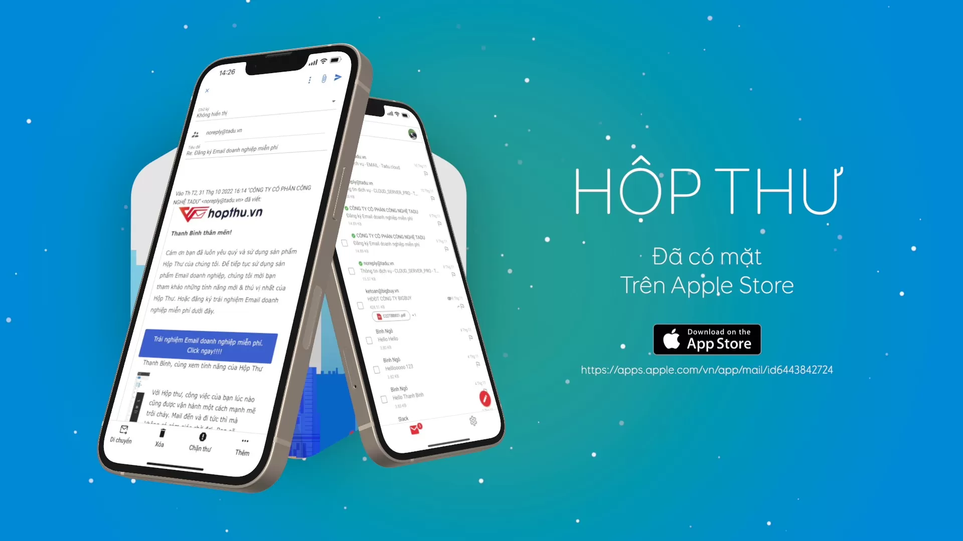 Hộp Thư chính thức cho ra mắt Ứng dụng Hộp Thư mobile app