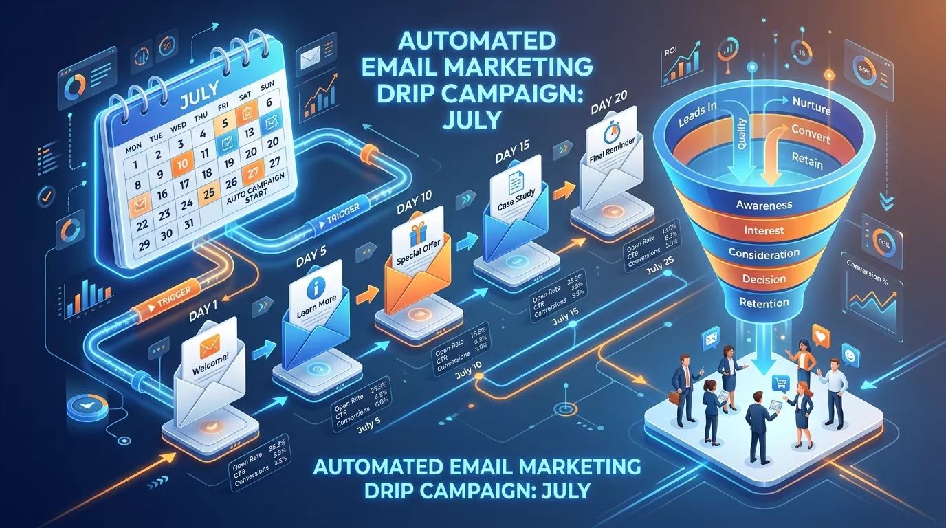 Hướng Dẫn Khởi Tạo Chiến Dịch Email Marketing Drip Campaign Tối Ưu Cho Leads Tháng 7