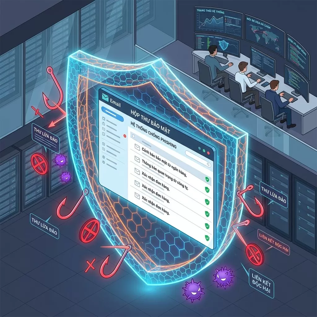 Làm thế nào để bảo vệ hòm thư doanh nghiệp khỏi các đợt tấn công giả mạo (Phishing Email)?